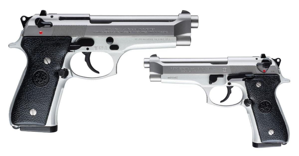 Beretta 92 FS Pistol 9mm Inox Stainless Steel 4.9