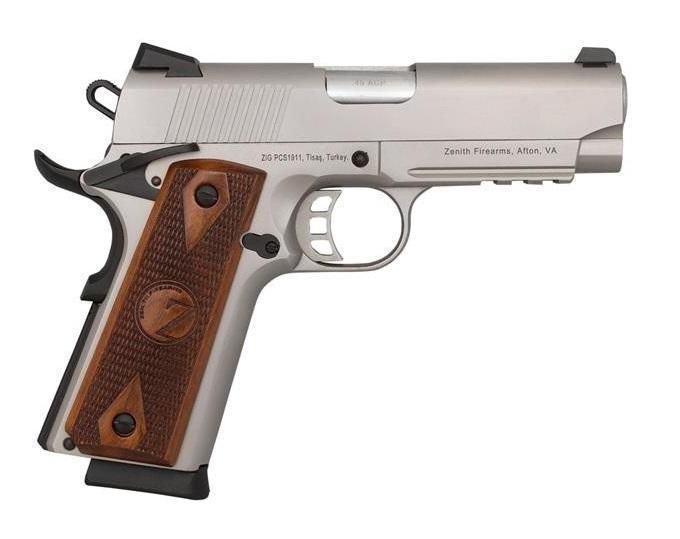 Zenith Tisas Zigana Pcs 1911 45 Acp 4 8 Rd Wood Grips Stainless From 49999 Fn Herstal Firearms 3414