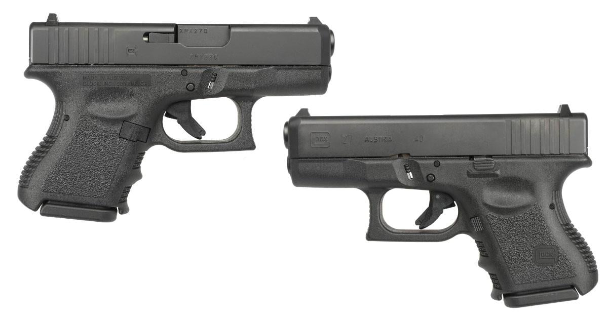 Glock 27 .40 S&W 3.42" Barrel 9+1 Rounds - $509.99 after code "ULTIMATE20"