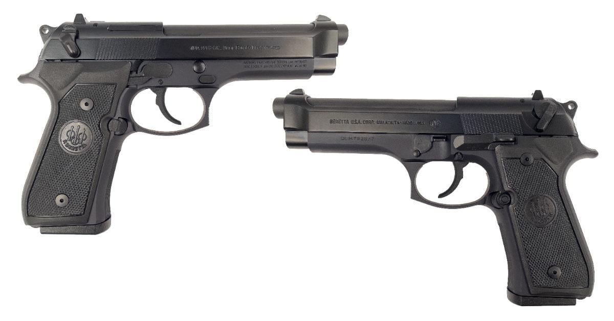 Beretta 92FS Bruniton 9mm 4.9" 3-Dot/Plastic Semi-Auto Pistol w/(2) 15rd Mags (US Made) - $499.99 (add to cart) ($9.99 S/H on firearms)